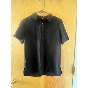 Black Button Down Shirt Classic Top